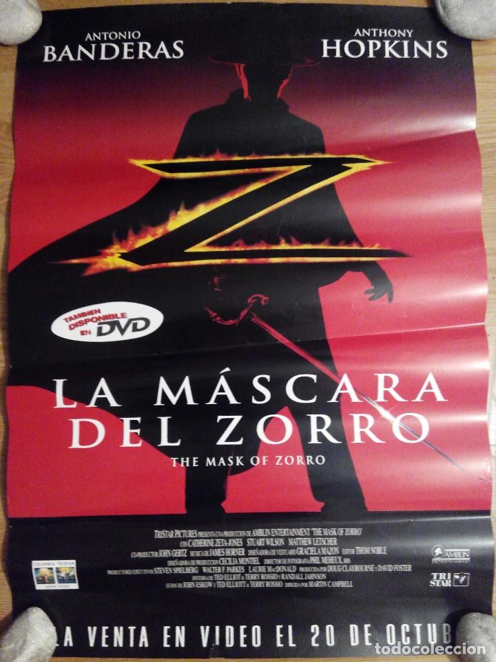 Cine: La mascara del zorro - aprox 70x50 MiniCartel ORIGINAL VDCLUB (M1)