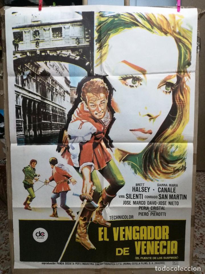 Cine: EL VENGADOR DE VENECIA. BRETT HALSEY, GIANNA MARIA CANALE. A&Ntilde;O 1974.