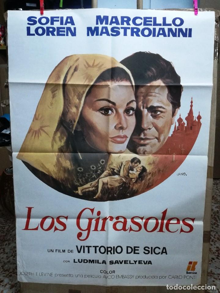 Cine: LOS GIRASOLES. SOFIA LOREN, MARCELLO MASTROIANNI.