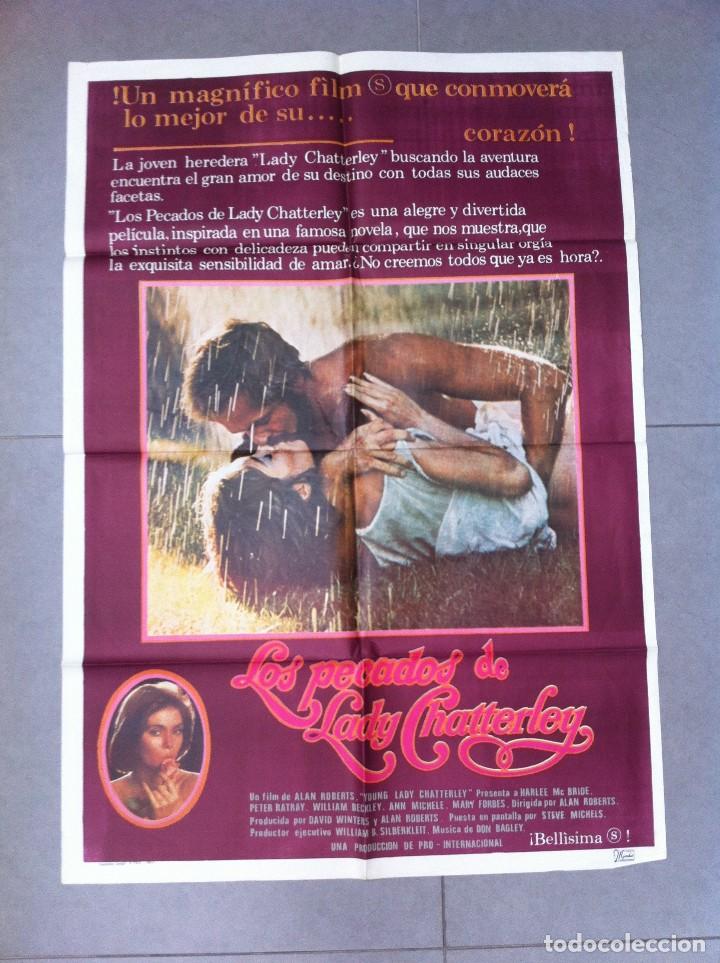 Cinema: CARTEL DE CINE 70X100 ORIGINAL LOS PECADOS DE LADY CHATTERLEY