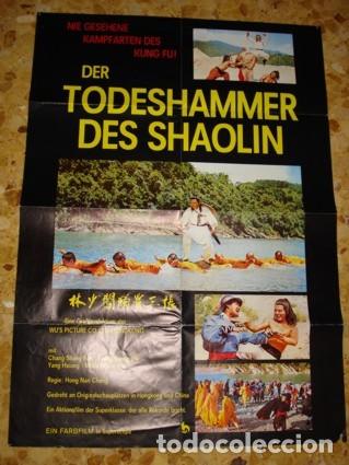 Cinema: MAM-111 MOVIE POSTER CARTEL DE CINE DE 1978 DEL FILM -ADVENTURE OF SHAOLIN- 84 X 59 CMS. RARO.
