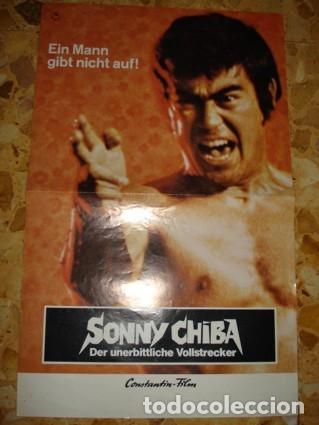Cinema: MAM-108 1974 POSTER CARTEL DE CINE FILM DE SONNY CHIBA -RETURN OF THE STREET FIGHTER- 48X30 CMS RARO