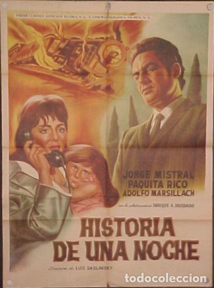 Cine: Jorge Mistral, Paquita Rico, Adolfo Marsillach , Historia De Una Noche