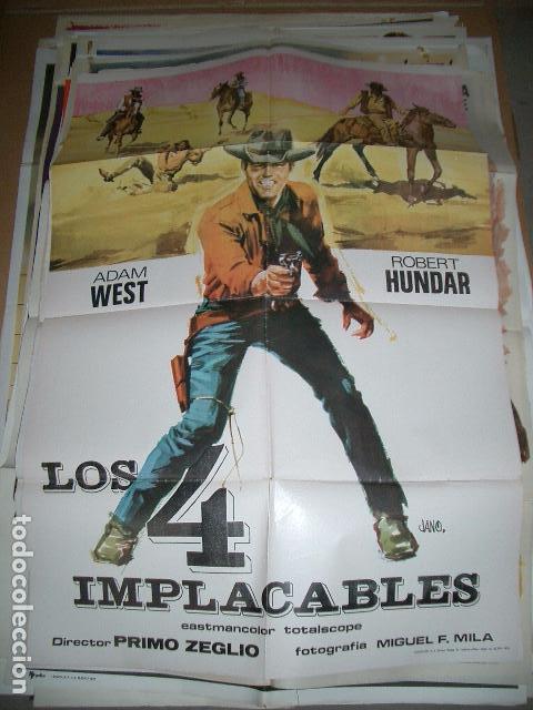 Cine: P&oacute;ster original de cine 70x100cm LOS 4 IMPLACABLES - Foto 1
