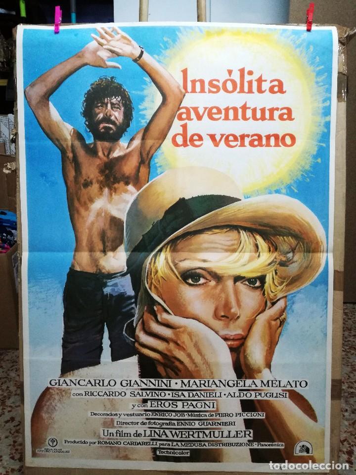 Cinema: INSOLITA AVENTURA DE VERANO. GIANCARLO GIANNINI, MARIANGELA MELATO. A&Ntilde;O 1976.