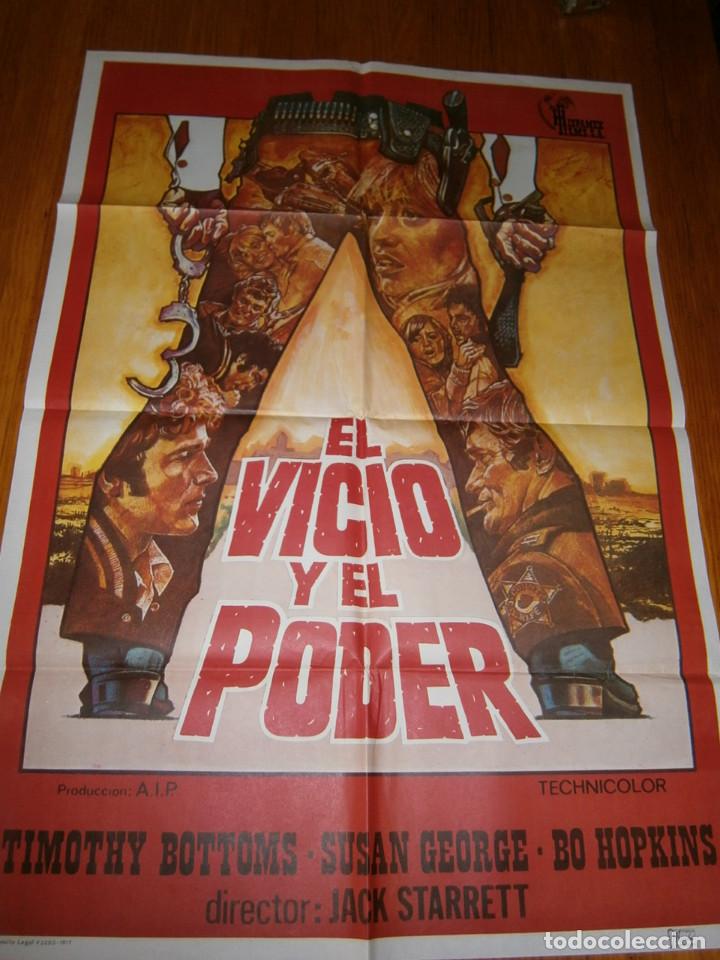 Cine: POSTER DE CINE..(70X99)-EL VICIO Y EL PODER. - Foto 1