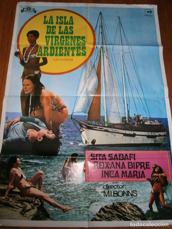 Cin&eacute;ma: -POSTER DE CINE..(70X99)-LA ISLA DE LAS MUJERES ARDIENTES.