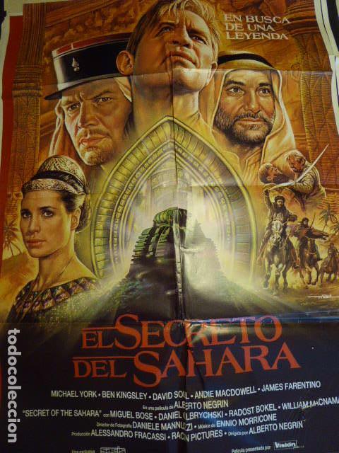 Cin&eacute;ma: EL SECRETO DEL SAHARA. CARTEL DE CINE- MOVIE POSTER. 100X70 CM