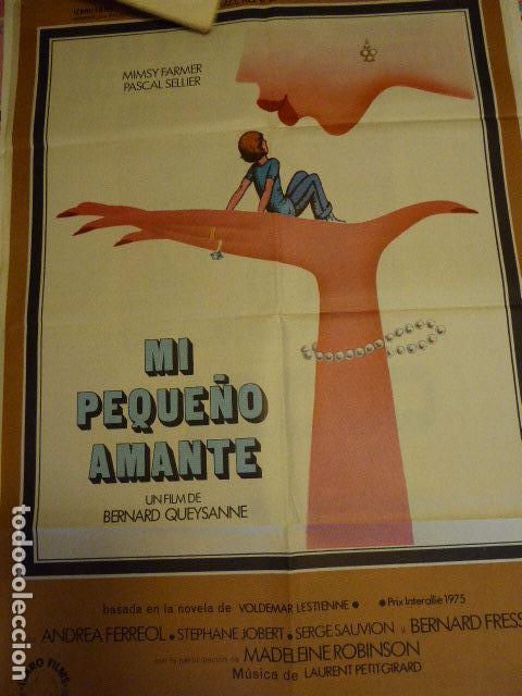 Cinema: MI PEQUE&Ntilde;O AMANTE. CARTEL DE CINE- MOVIE POSTER. 100X70 CM
