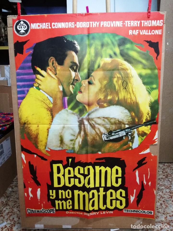 Cine: CARTEL CINE ORIG BESAME Y NO ME MATES (1966) 70X100 / MIKE CONNORS / DOROTHY PROVINE