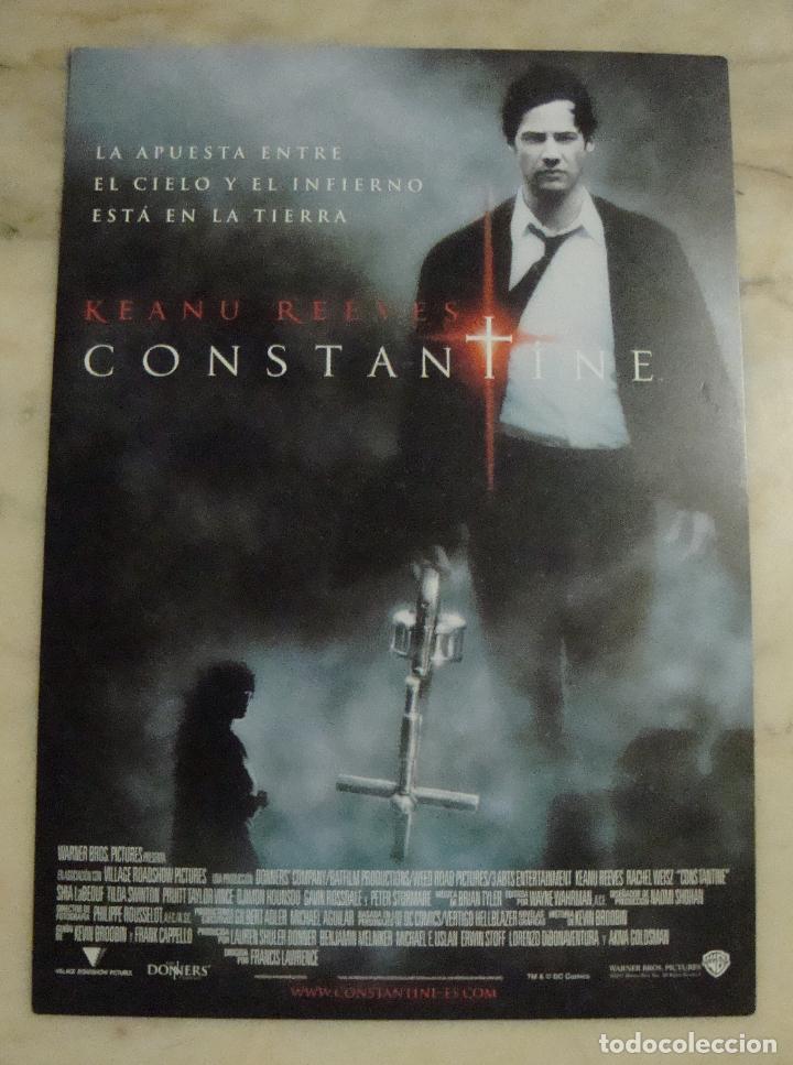 Cine: CARTEL PEQUE&Ntilde;O 30 X 21 CM CONSTANTINE