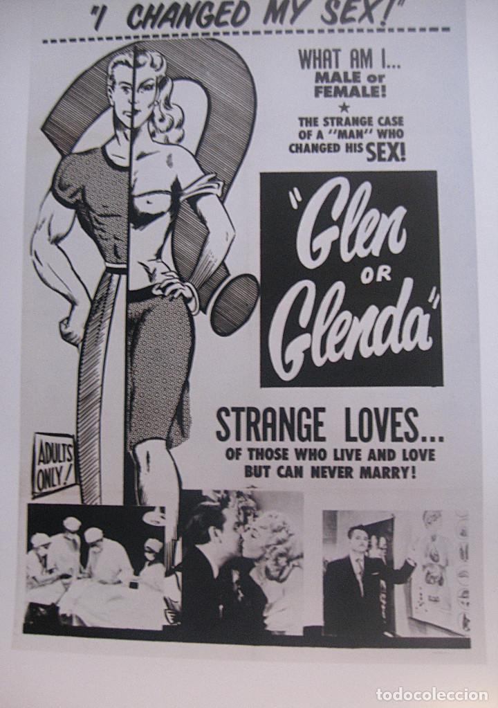 Cin&eacute;ma: Glen or Glenda 1953 cartel reproducci&oacute;n Ed Wood 46 x 30 cent&iacute;metros