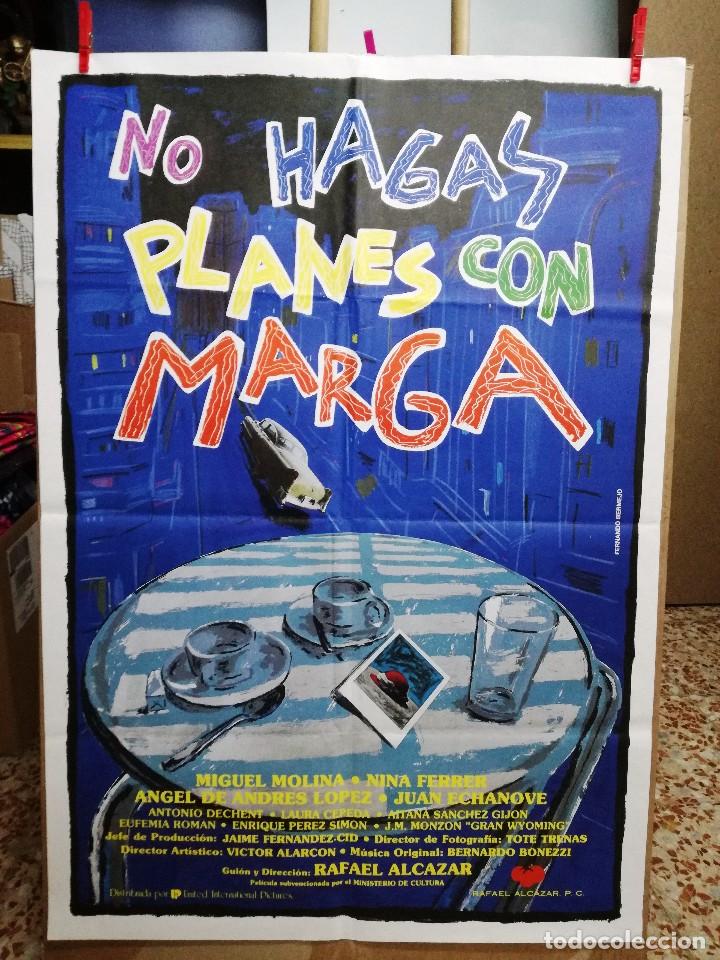 Cine: POSTER ORIGINAL DE 70X100CM NO HAGAS PLANES CON MARGA