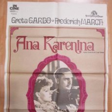 Cine: CARTEL CINE, ANA KARENINA, GRETA GARBO, FREDERICH MARCH, 1974, C916. Lote 69414429