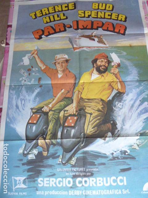 Cinema: PAR-IMPAR. CARTEL DE CINE- MOVIE POSTER. 95X65CM APROX