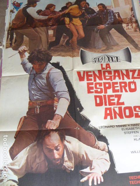 Cine: LA VENGANZA ESPERO DIEZ A&Ntilde;OS. CARTEL DE CINE- MOVIE POSTER. 100X70 CM APROX