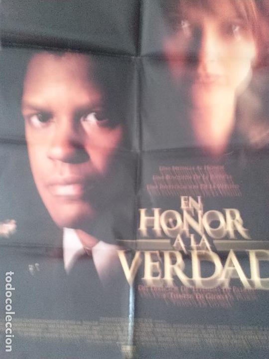 Cinema: EN HONOR A LA VERDAD. ORIGINAL. 100 X 70. DOBLADO. BUEN ESTADO. RARO