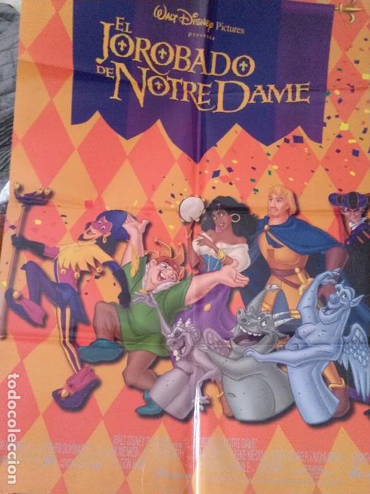 Kino: EL JORADO DE NOTRE DAME. ORIGINAL. 100 X 70. DOBLADO. BUEN ESTADO. UN FILO CON UNA ROTURA. RARO