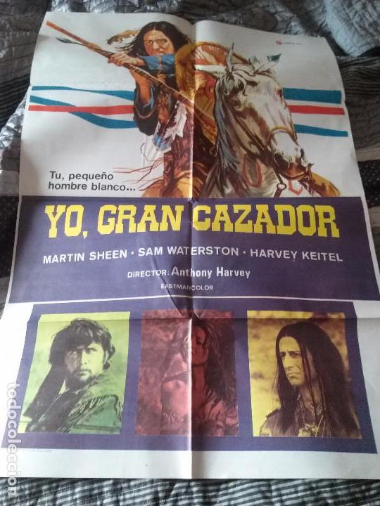 Cin&eacute;ma: YO, GRAN CAZADOR. POSTER O CARTEL ORIGINAL. MOVIE. 70 X 100. DOBLADO. BUEN ESTADO. RARO