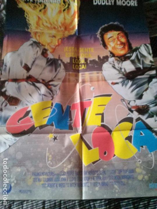 Cinema: GENTE LOCA. POSTER O CARTEL ORIGINAL. MOVIE. 70 X 100. DOBLADO. BUEN ESTADO. RARO