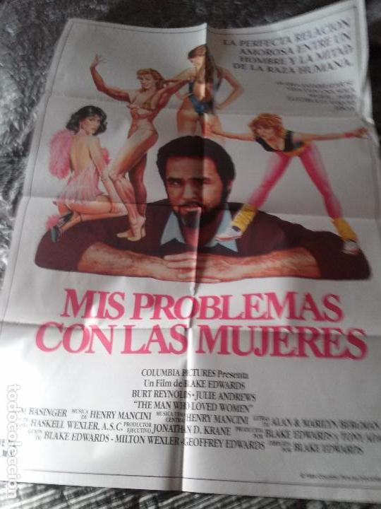 Cinema: MIS PROBLEMAS CON LAS MUJERES. POSTER CARTEL ORIGINAL. 70 X 100. BUEN ESTADO. RARO