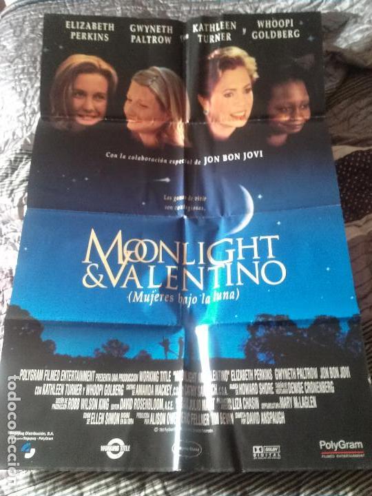 Cin&eacute;ma: MUJERES BAJO LA LUNA. POSTER CARTEL ORIGINAL. 70 X 100. BUEN ESTADO. RARO