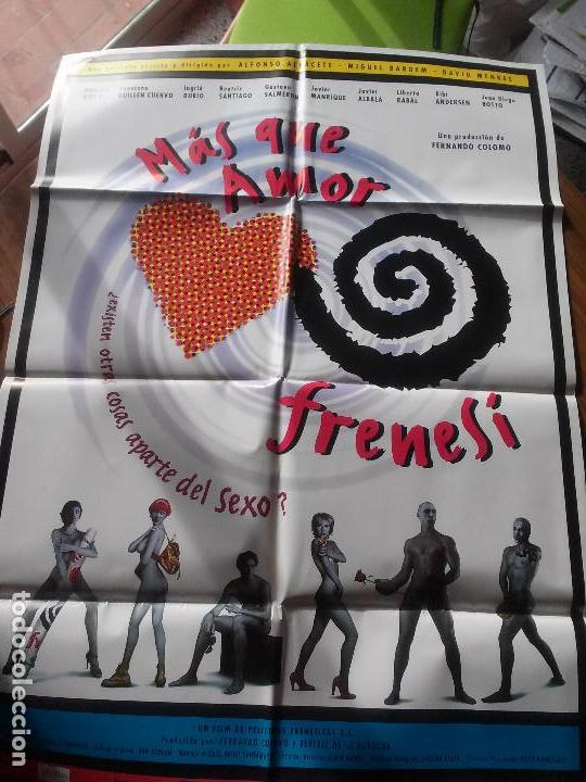 Kino: MAS QUE AMOR FRENES&Iacute;.  POSTER CARTEL ORIGINAL. 70 X 100.BUEN ESTADO. RARO