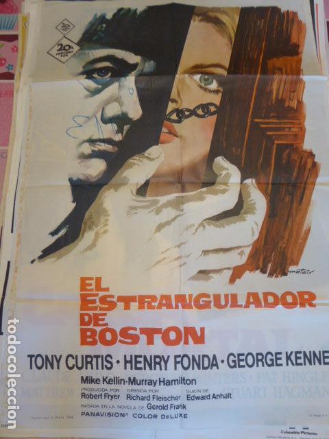 Cinéma: EL ESTRANGULADOR DE BOSTON. TONY CURTIS. HENRY FONDA. CARTEL DE CINE - MOVIE POSTER. 100X70CM