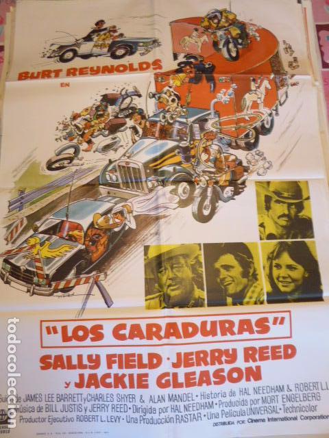 Cinema: LOS CARADURAS. CARTEL DE CINE - MOVIE POSTER. 100X70 CM APROX