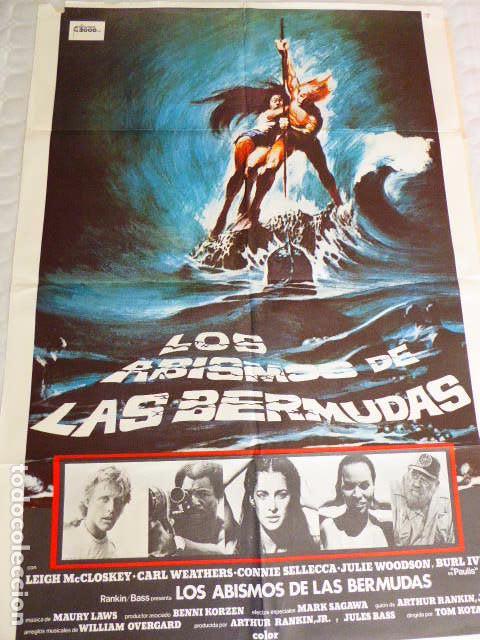 Cine: LOS ABISMOS DE LAS BERMUDAS. CARTEL DE CINE - MOVIE POSTER. 100X70 CM