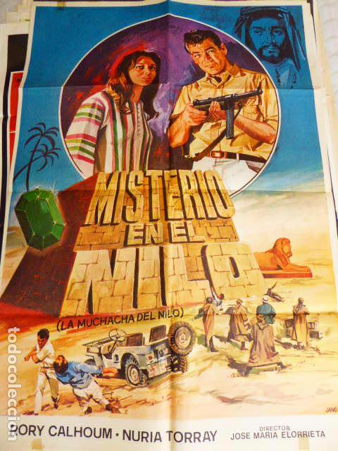 Cine: MISTERIO EN EL NILO. CARTEL DE CINE - MOVIE POSTER. 100X70 CM