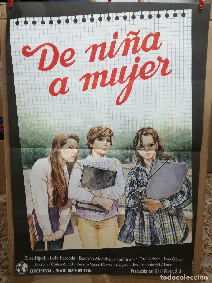 Cine: DE NI&Ntilde;A A MUJER. ELISA RIPOLL, LOLA FORCADA, BEGO&Ntilde;A MARTINEZ. A&Ntilde;O 1982.