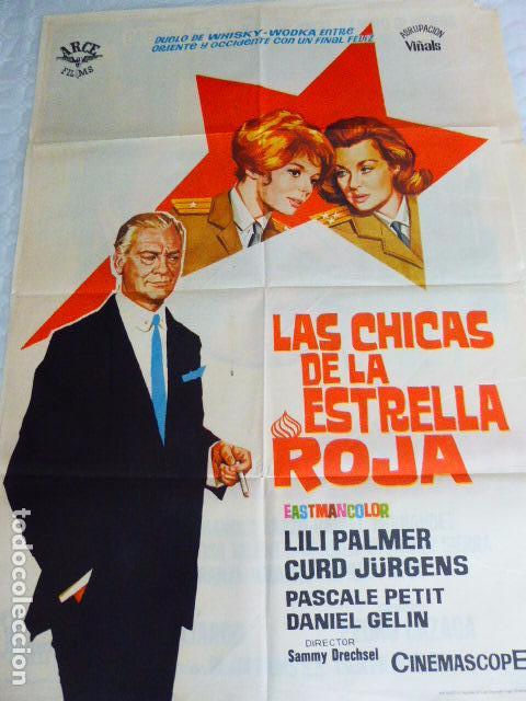 Cinema: LAS CHICAS DE LA ESTRELLA ROJA. CARTEL DE CINE - MOVIE POSTER. 100X70 CM