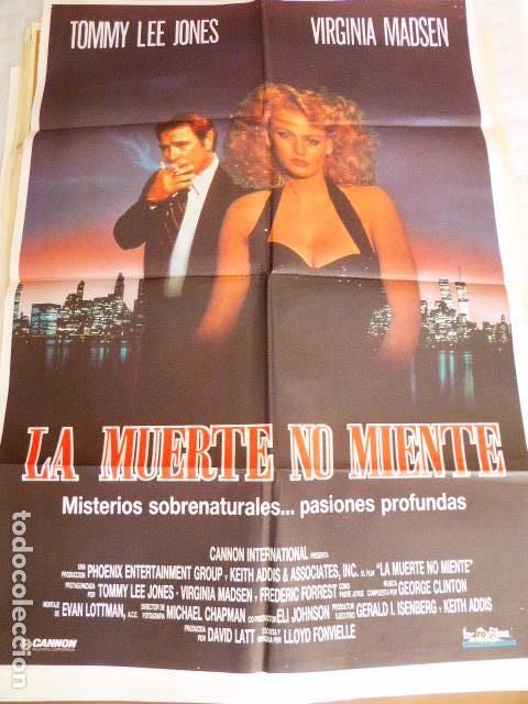 Cine: LA MUERTE NO MIENTE. CARTEL DE CINE- MOVIE POSTER. 100X70 CM APROX