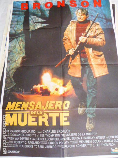 Cine: MENSAJERO DE LA MUERTE. CARTEL DE CINE- MOVIE POSTER. 100X70 CM APROX