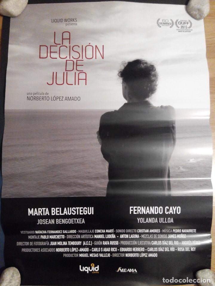 Cine: La decisi&oacute;n de Julia - aprox 70x100 Cartel ORIGINAL Cine (L37)