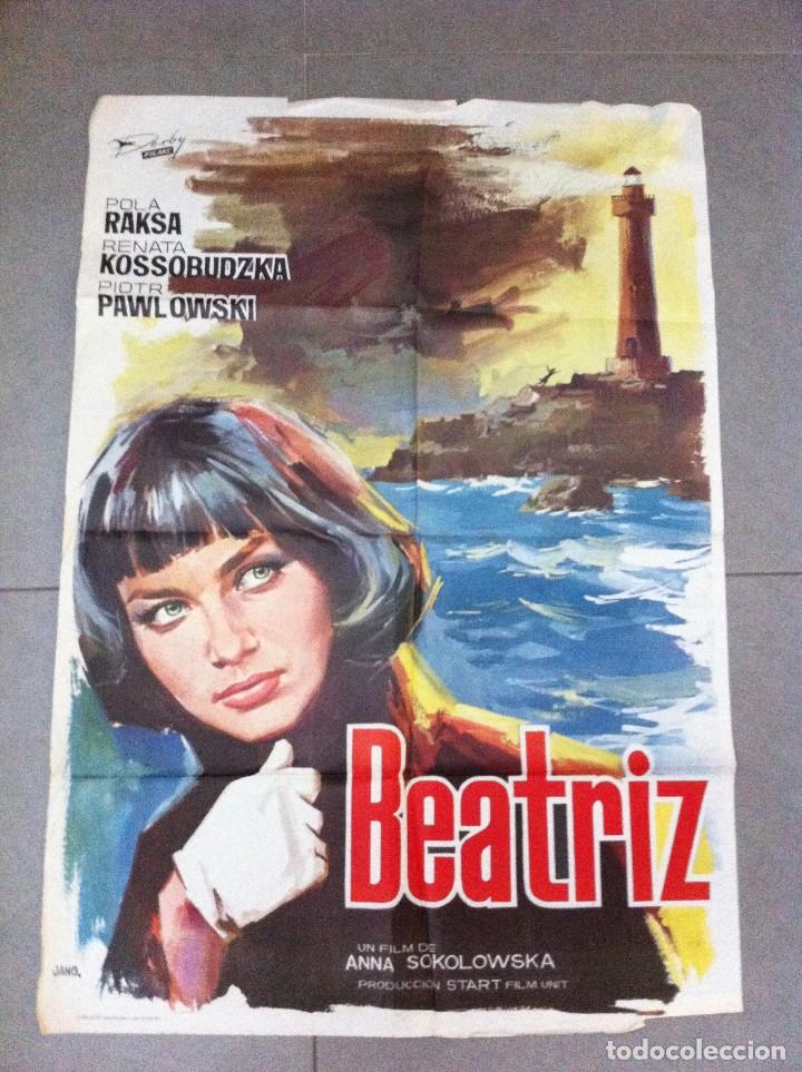 Cine: CARTEL DE CINE 70X100 ORIGINAL BEATRIZ CON POLA RAKSA Y RENATA KOSSOBUDZKA DIR ANNA SOLOLOWSKA
