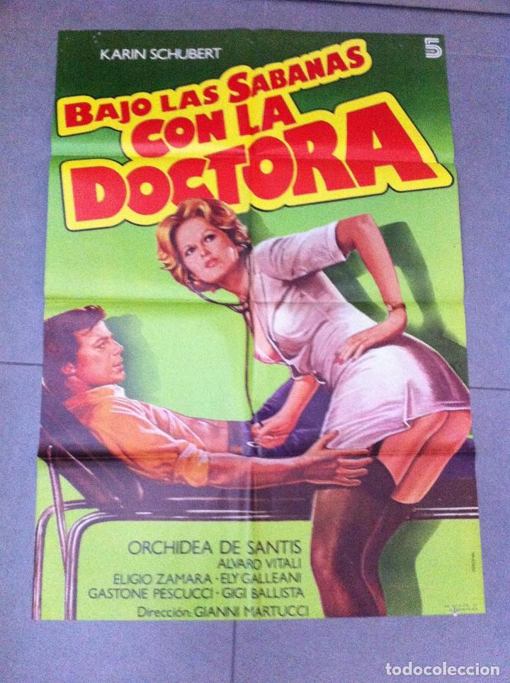 Cin&eacute;ma: CARTEL DE CINE 70X100 ORIGINAL BAJO LAS SABANAS CON LA DOCTORA CON ORCHIDEA DE SANTIS DIR MARTUCCI