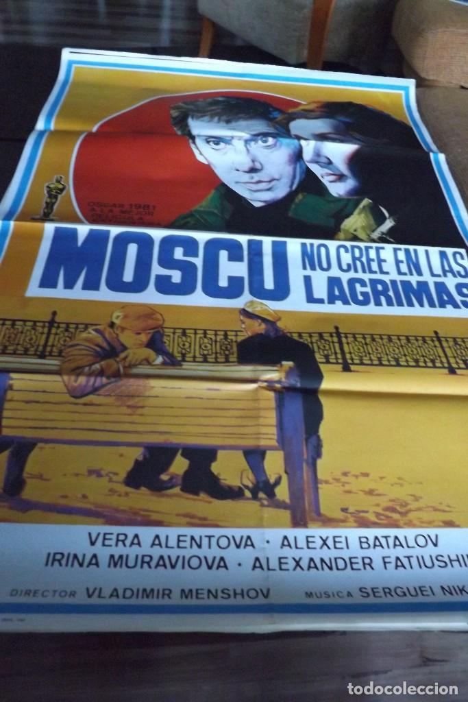 Cine: poster - moscu no cree en las lagrimas. original 70x100 cm