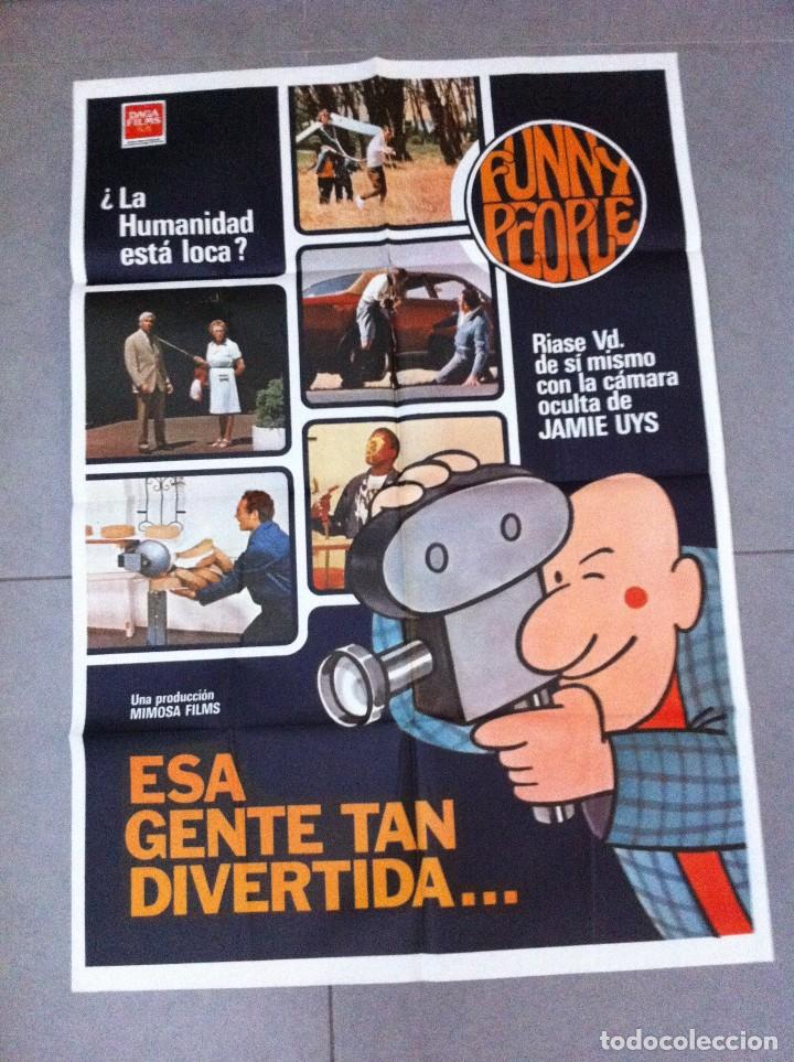 Cin&eacute;ma: CARTEL DE CINE 70X100 ORIGINAL ESA GENTE TAN DIVERTIDA LA CAMARA OCULTA DE JAIME UYS