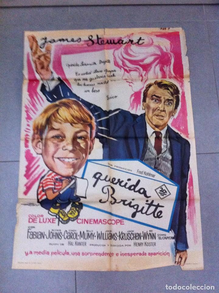 Cin&eacute;ma: CARTEL DE CINE 70X100 ORIGINAL QUERIDA BRIGITTE CON FABIAN Y GLYNIS JOHNS DIR HENRY KOSTER 1965