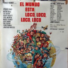 Cine: EL MUNDO ESTA LOCO, LOCO, LOCO. STANLEY KRAMER. CARTEL ORIGINAL 1964. 70X100. Lote 73690619