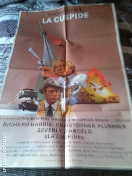 Kino: HIGHPOINT. LA CUSPIDE. CARTEL 100 X 70 CM. ORIGINAL. DOBLADO. TIENE UNA ROTURA EN UNO DE LOS LADOS