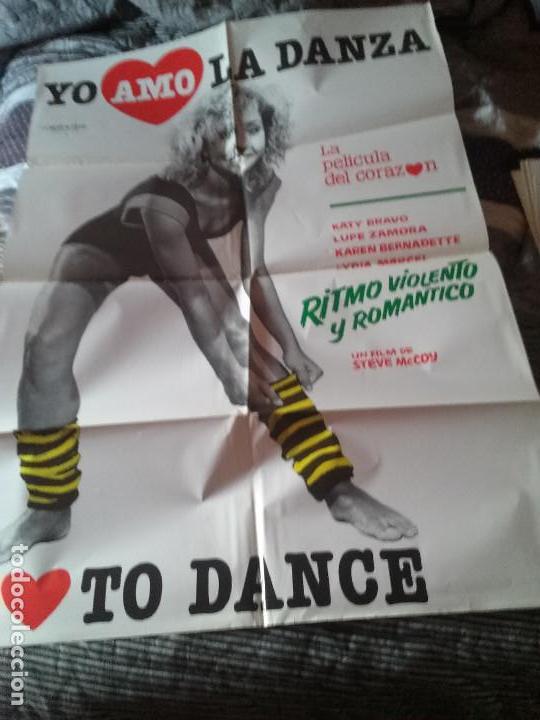Kino: YO AMO LA DANZA. CARTEL 100 X 70 CM. ORIGINAL. DOBLADO. BUEN ESTADO