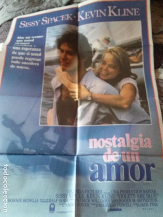 Cine: NOSTALGIA DE UN AMOR. CARTEL. POSTER. ORIGINAL. 70 X 100. BUEN ESTADO