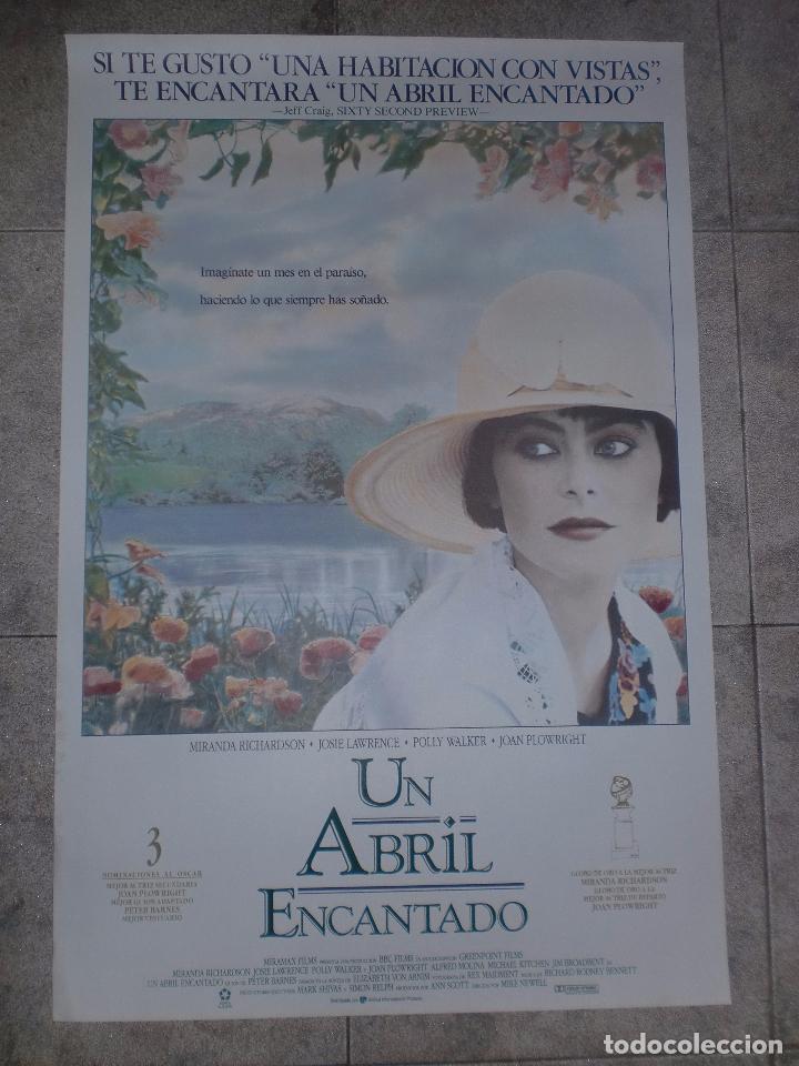 Cine: CARTEL DE CINE ORIGINAL. UN ABRIL ENCANTADO. 99 X 70 CM