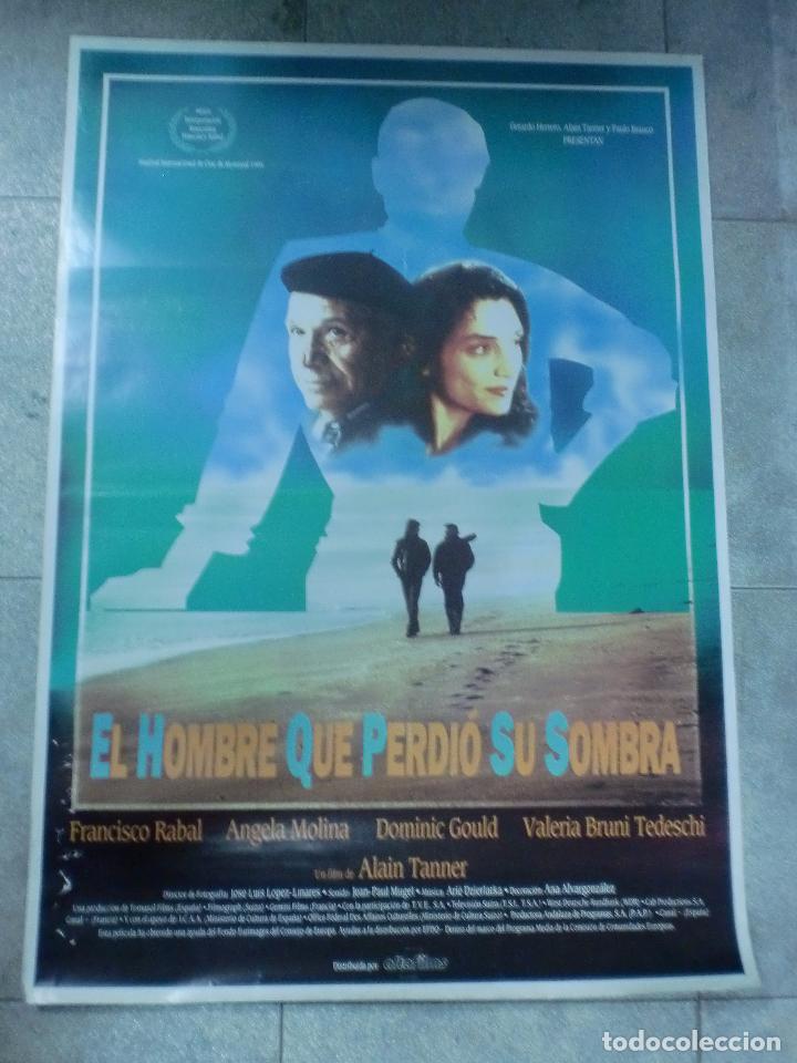 Cinema: CARTEL DE CINE ORIGINAL. EL HOMBRE QUE PERDI&Oacute; SU SOMBRA. 90 X 77 CM