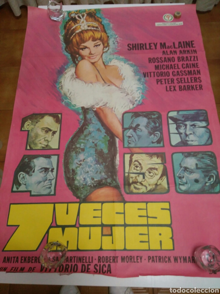 Cine: POSTER DE LA PELICULA 7 VECES MUJER. - Foto 1