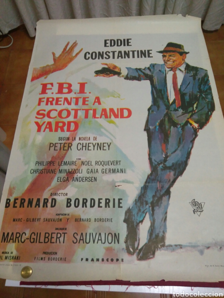 Cinema: POSTER DE LA PELICULA F.B.I FRENTE A SCOTTLAND YARD.