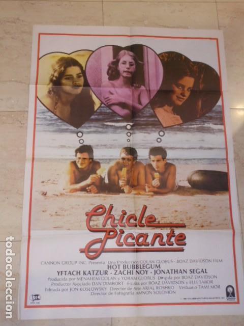Cinema: POSTER PELICULA CHICLE PICANTE CARTEL TAMA&Ntilde;O APROXIMADO 95x65 CM.